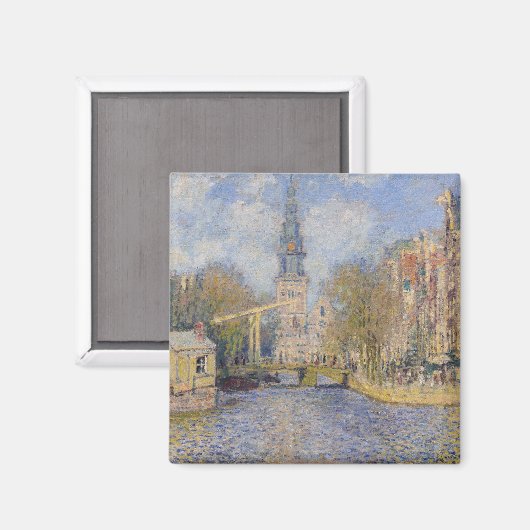 Claude Monet - Windmühlen bei Zaandam Magnet (Vorderseite/Rückseite)