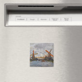 Claude Monet - Windmühlen bei Zaandam Magnet (In Situ (Geschirrspüler))