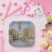 Claude Monet - Windmühlen bei Zaandam Pappteller (Party)