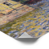 Claude Monet - Windmühlen bei Zaandam Poster (Ecke)