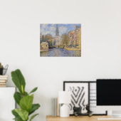 Claude Monet - Windmühlen bei Zaandam Poster (Heimbüro)