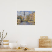 Claude Monet - Windmühlen bei Zaandam Poster (Küche)