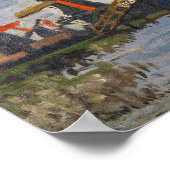 Claude Monet - Windmühlen bei Zaandam Poster (Ecke)