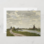 Claude Monet - Windmühlen bei Zaandam Postkarte (Vorne/Hinten)