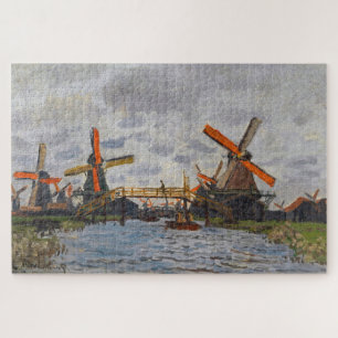 Claude Monet - Windmühlen bei Zaandam Puzzle