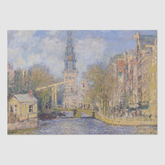 Claude Monet - Windmühlen bei Zaandam Seidenpapier (Vorderseite)