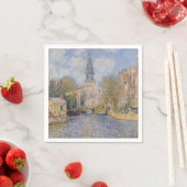 Claude Monet - Windmühlen bei Zaandam Serviette (Beispiel)