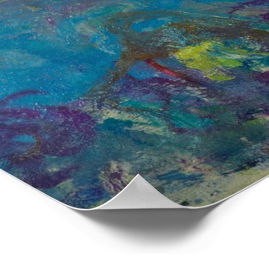 Claude Monet ~ Wisteria Poster (Ecke)