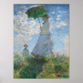 Claude Monet Woman mit einem Parasol der alten ber Poster (Vorne)