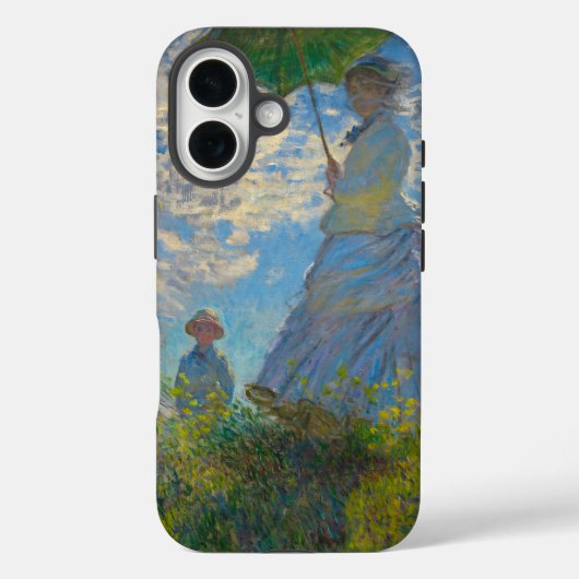 Claude Monet Woman mit einem Sonnenschirm Case-Mate iPhone Hülle (Rückseite)