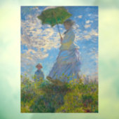 Claude Monet Woman mit einem Sonnenschirm Fensteraufkleber (Blatt 3)