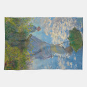 Claude Monet Woman mit einem Sonnenschirm Geschirrtuch (Horizontal)