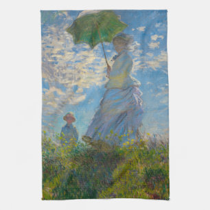 Claude Monet Woman mit einem Sonnenschirm Geschirrtuch