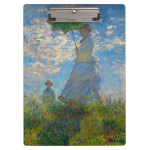 Claude Monet Woman mit einem Sonnenschirm Klemmbrett