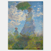 Claude Monet Woman mit einem Sonnenschirm Magnet (Vorderseite)