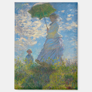 Claude Monet Woman mit einem Sonnenschirm Magnet