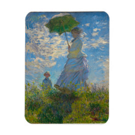 Claude Monet Woman mit einem Sonnenschirm Magnet