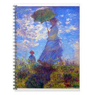 Claude Monet Woman mit einem Sonnenschirm Notizblock