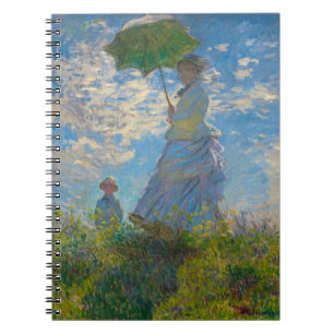 Claude Monet Woman mit einem Sonnenschirm Notizblock