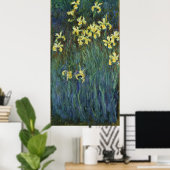 Claude Monet ~ Yellow Irises Poster (Heimbüro)