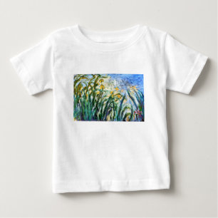 Claude Monet Yellow Irises und Malva 19 Baby T-shirt