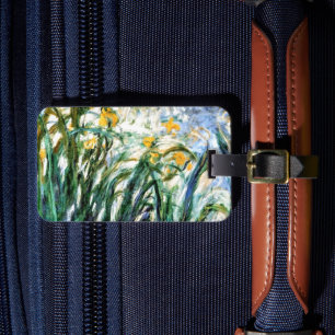 Claude Monet Yellow Irises und Malva 19 Gepäckanhänger