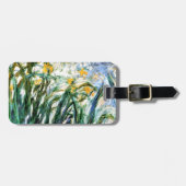 Claude Monet Yellow Irises und Malva 19 Gepäckanhänger (Vorderseite horizontal)