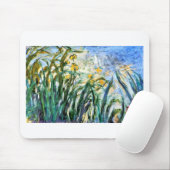 Claude Monet Yellow Irises und Malva 19 Mousepad (Mit Mouse)