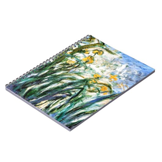 Claude Monet Yellow Irises und Malva 19 Notizblock (Linke Seite)