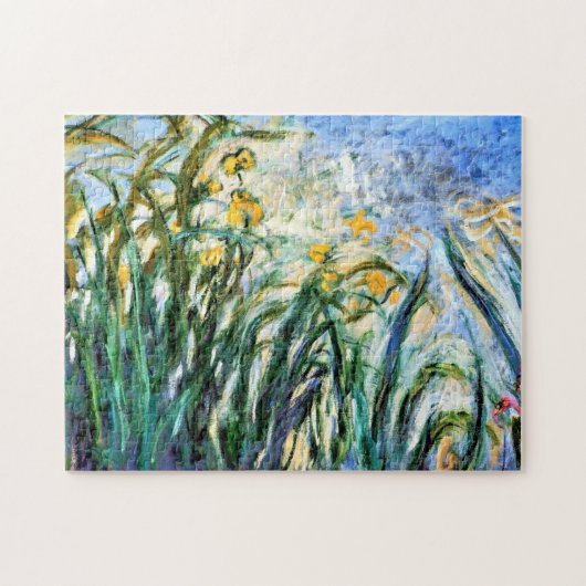 Claude Monet Yellow Irises und Malva 19 Puzzle (Horizontal)