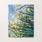 Claude Monet Yellow Irises und Malva 19 Puzzle (Vertikal)