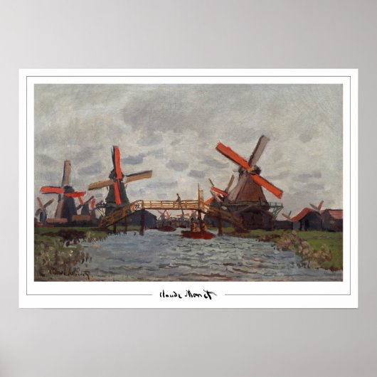 Claude Monet Zedign Art Poster #22-2 (Vorne)