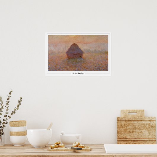 Claude Monet Zedign Art Poster #24 (Küche)
