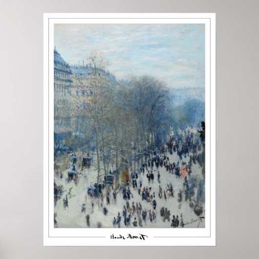 Claude Monet Zedign Art Poster #3 (Vorne)