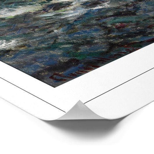 Claude Monet Zedign Art Poster #31-2 (Ecke)