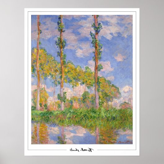 Claude Monet Zedign Art Poster #34 (Vorne)