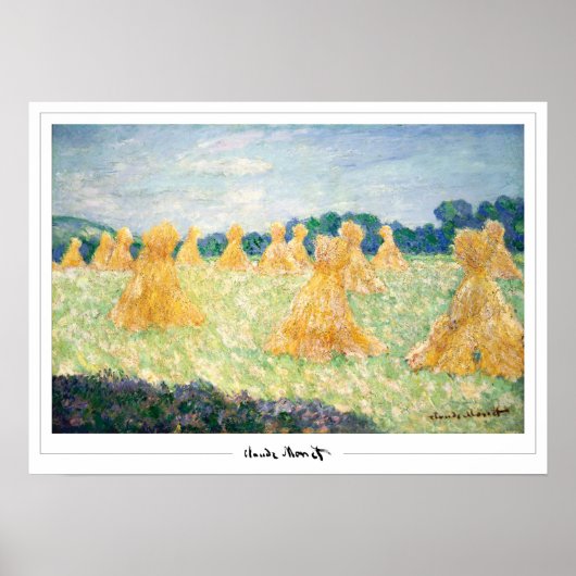 Claude Monet Zedign Art Poster #34-2 (Vorne)