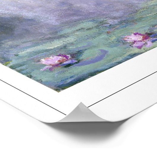 Claude Monet Zedign Art Poster #4 (Ecke)