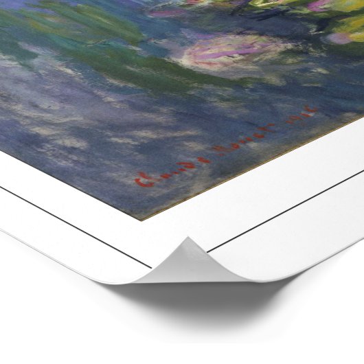 Claude Monet Zedign Art Poster #40-2 (Ecke)