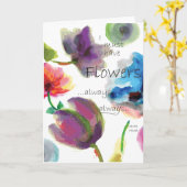 Claude Monet Zitat ~ Blumenwasser Karte (Gelbe Blume)