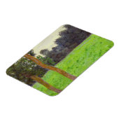 Claude Monet Zwei Bäume auf der Wiese Magnet (Linke Seite)