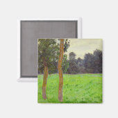 Claude Monet Zwei Bäume auf der Wiese Magnet (Vorderseite/Rückseite)
