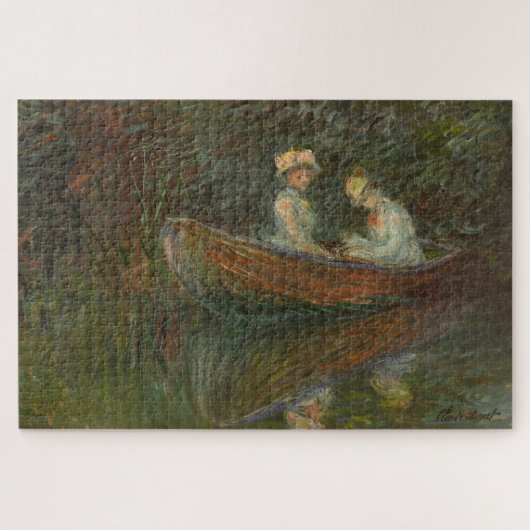 Claude Monet – Zwei Frauen in einem Boot 1887 Puzzle (Horizontal)