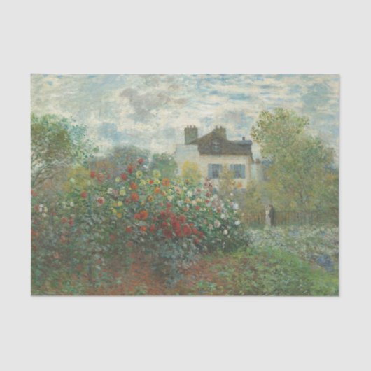 Claude Monets Artist's Garden in Argentinien Seidenpapier (Vorderseite)