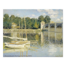 Claude Monets berühmte argentinische Brücke (1874) Fotodruck