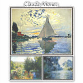 Claude Monets berühmte Bilder Aufkleber (Vorderseite)