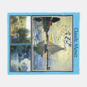 Claude Monets berühmte Bilder Fleecedecke (Vorderseite (Horizontal))