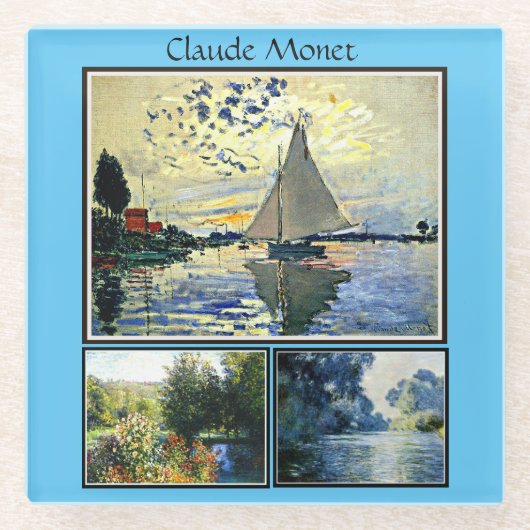 Claude Monets berühmte Bilder Glasuntersetzer (Vorderseite)