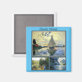 Claude Monets berühmte Bilder Magnet (Vorderseite/Rückseite)