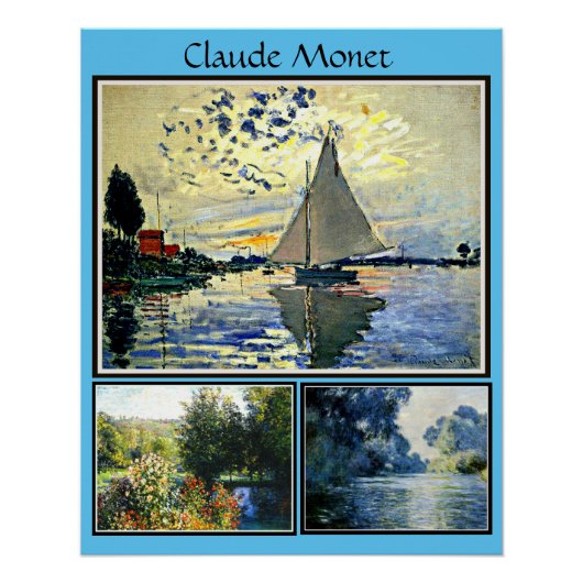 Claude Monets berühmte Bilder Poster (Vorderseite)